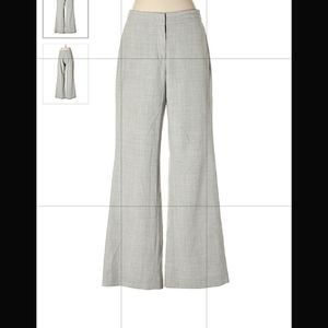 Grey ladies dress slacks wide leg flare size 8